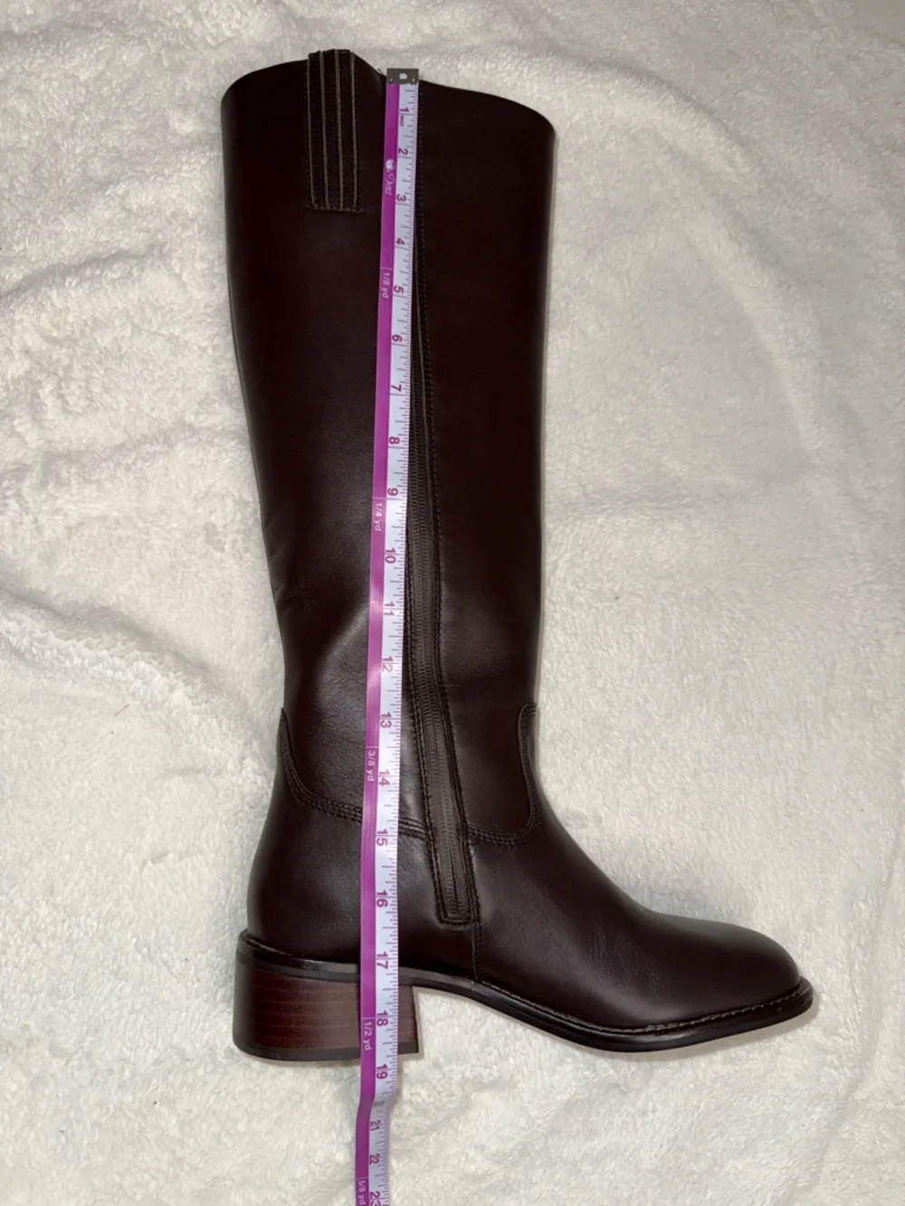 Blonde Freya Waterproof Java Brown Leather Knee-High Riding Boots - Sz 9M, NWOB